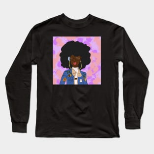 Black girl magic (black afro) Long Sleeve T-Shirt